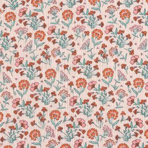 Mušelín / dvojitá mačkaná tkanina Květinová louka | Poppy Fabrics – rose, 