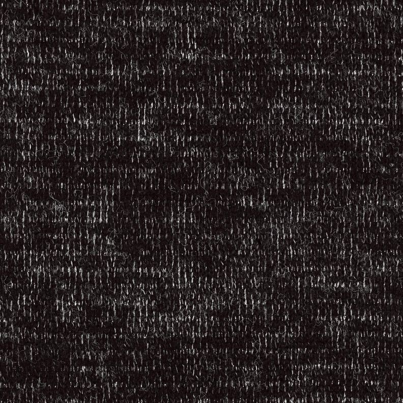 Úplet ze směsi vlny s třpytkami a melírem – černá/stříbrná metalická,  image number 1