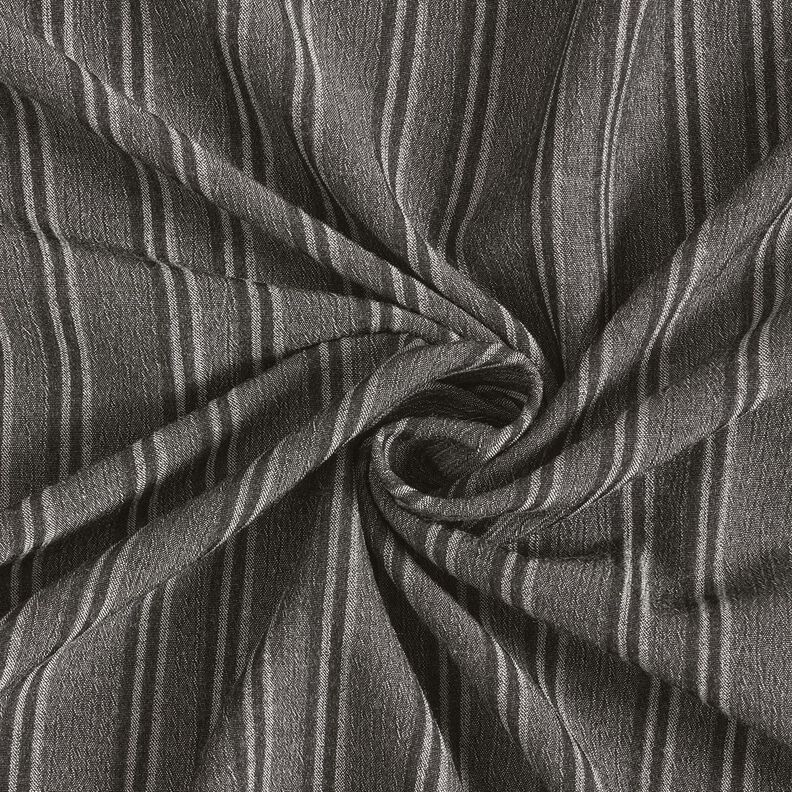 Bavlněná tkanina s drcenými pruhy – antracitová,  image number 3