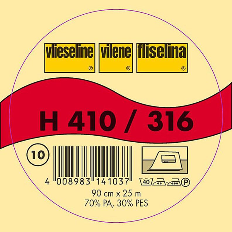 H 410 Nažehlovací vložka | Vlieseline – bílá,  image number 2