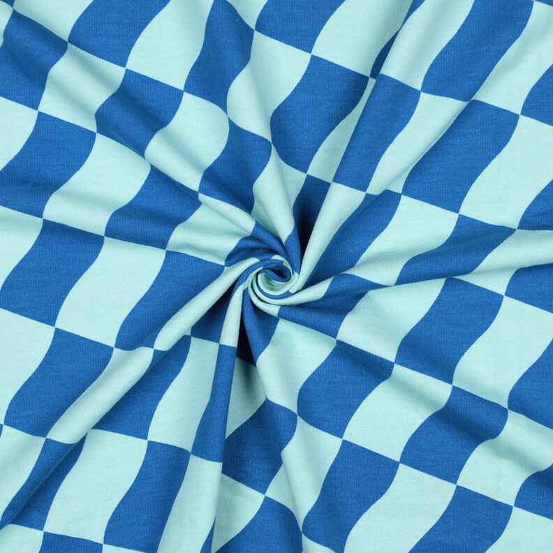 Měkké zvlněné kostky | Poppy Fabrics – královská modr/ledově modrá,  image number 3