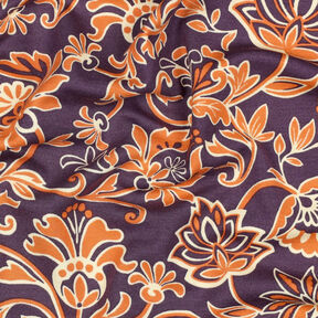 Romanit žerzej Paisley květiny | Poppy Fabrics – světle fialova, 