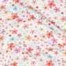 GOTS Bavlněný žerzej Barevné květy digitální potisk | Poppy Fabrics – bílá/meruňková,  thumbnail number 2
