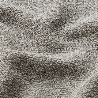 Pletené bouclé melange – šedá, 