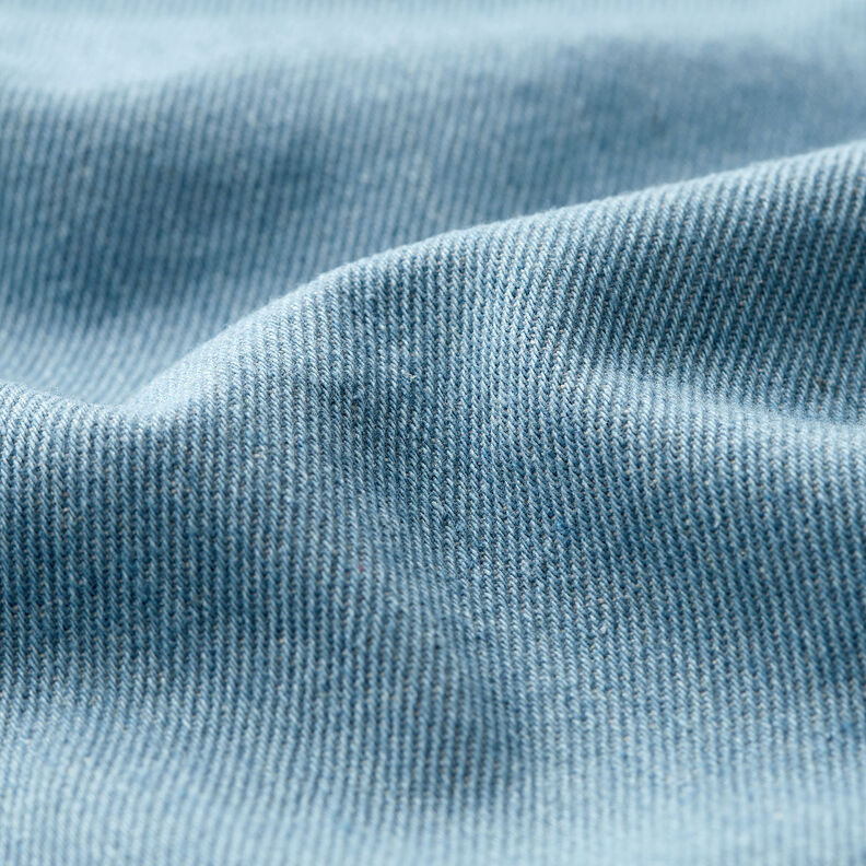 Těžký bavlněný denim – světle modra,  image number 2