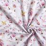 Žebrovaný žerzej Digitální tisk s jemnými divokými květinami – pastelove šeříková/červenofialková,  thumbnail number 3