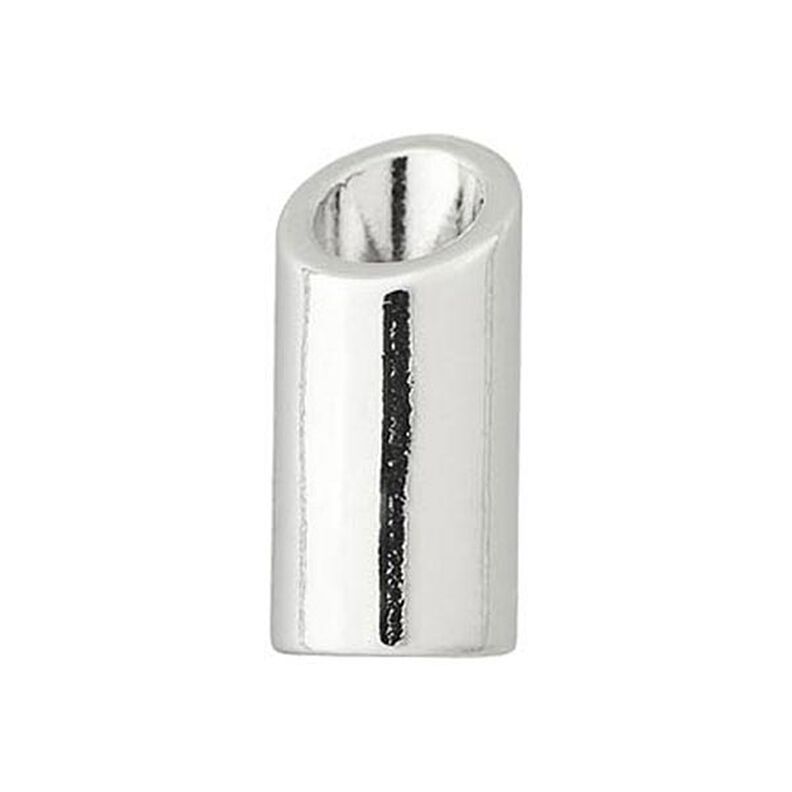 Koncovka na šňůrky [ Ø 5 mm ] – stříbrná kovový,  image number 2