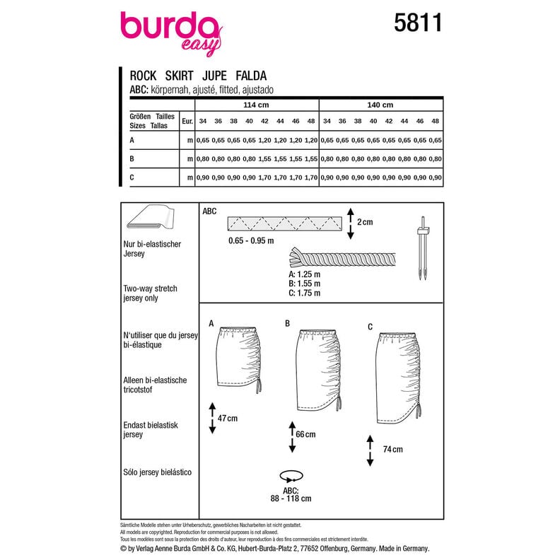 Sukně | Burda 5811 | 34-48,  image number 12