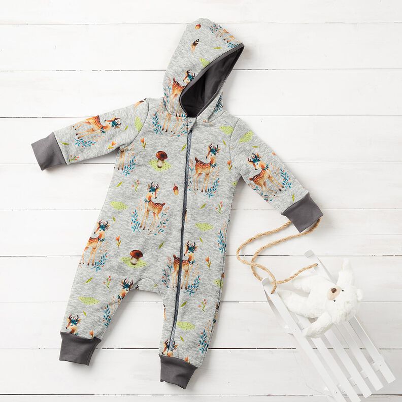 Alpenfleece Romantický jele – stříbrně šedá/přírodni,  image number 6