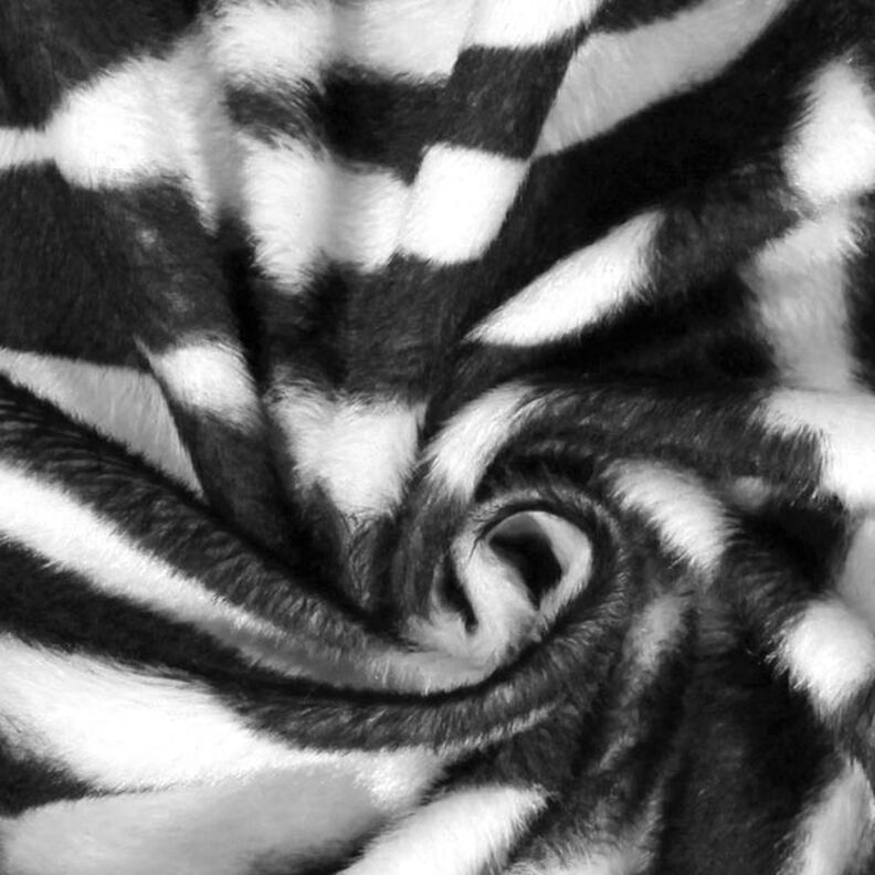 Imitace zvířecí kůže zebra – černá/bílá,  image number 3