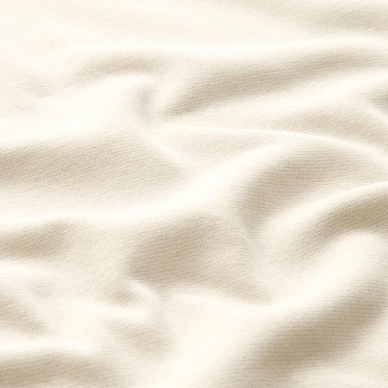 Teplákovina počesaná Jednobarevná Lurex – vlněná bílá/zlatá,  image number 3