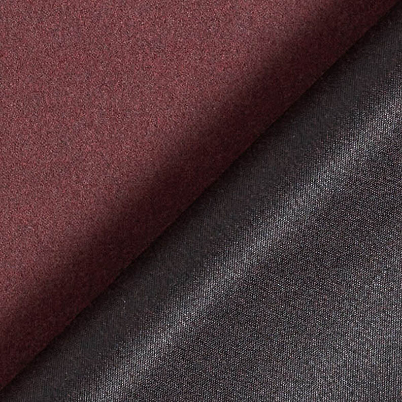 Kabátová tkanina velur Uni – merlot,  image number 3