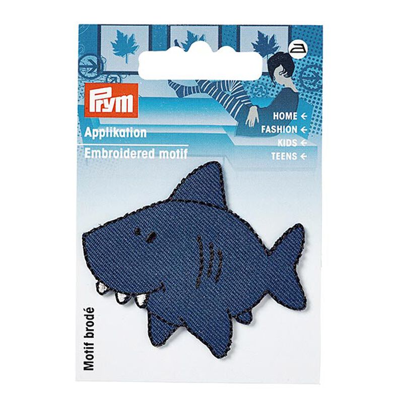 Aplikace  Žralok [ 5 x 5,8 cm ] | Prym – namornicka modr,  image number 2