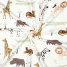 Bavlněný žerzej Stepní zvířata digitální potisk | Poppy Fabrics – slonová kost/tmavě hnědá,  thumbnail number 3