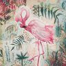 Dekorační látka kusový gobelín Plameňák – béžová/pink,  thumbnail number 1