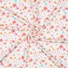 GOTS Bavlněný žerzej Barevné květy digitální potisk | Poppy Fabrics – bílá/meruňková,  thumbnail number 3