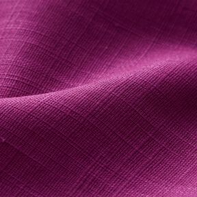 Lněná látka Ramie mix medium – hroznová, 