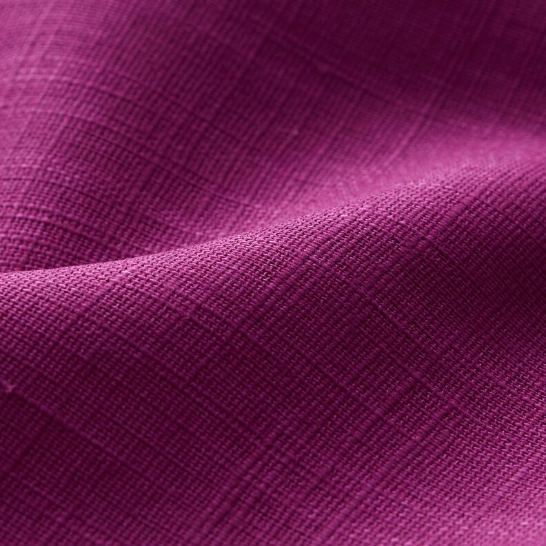 Lněná látka Ramie mix medium – hroznová,  image number 2