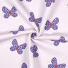 Teplákovina počesaná Velcí motýli | Poppy Fabrics – pastelove šeříková/modrofialková,  thumbnail number 3