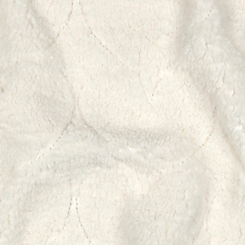 Umělá kožešina Vzor se srdíčky | Poppy Fabrics – vlněná bílá, image number 2