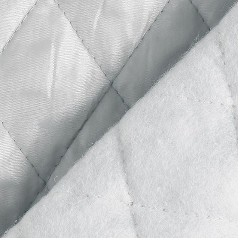 Prošívaná podšívka kosočtverec – stříbrně šedá,  image number 5