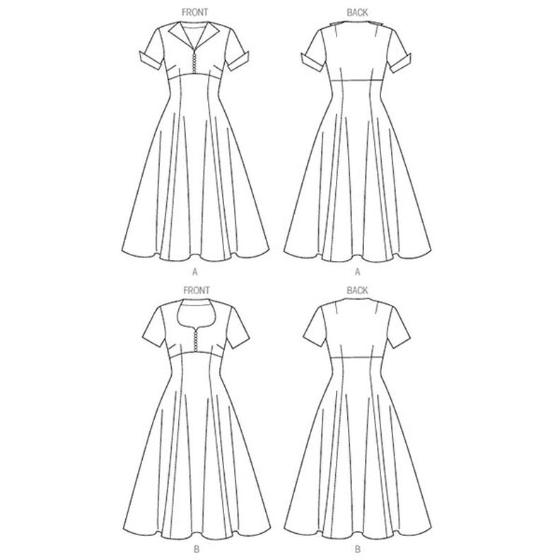 Vintage šaty 1952, Butterick 6018|32 - 40,  image number 8