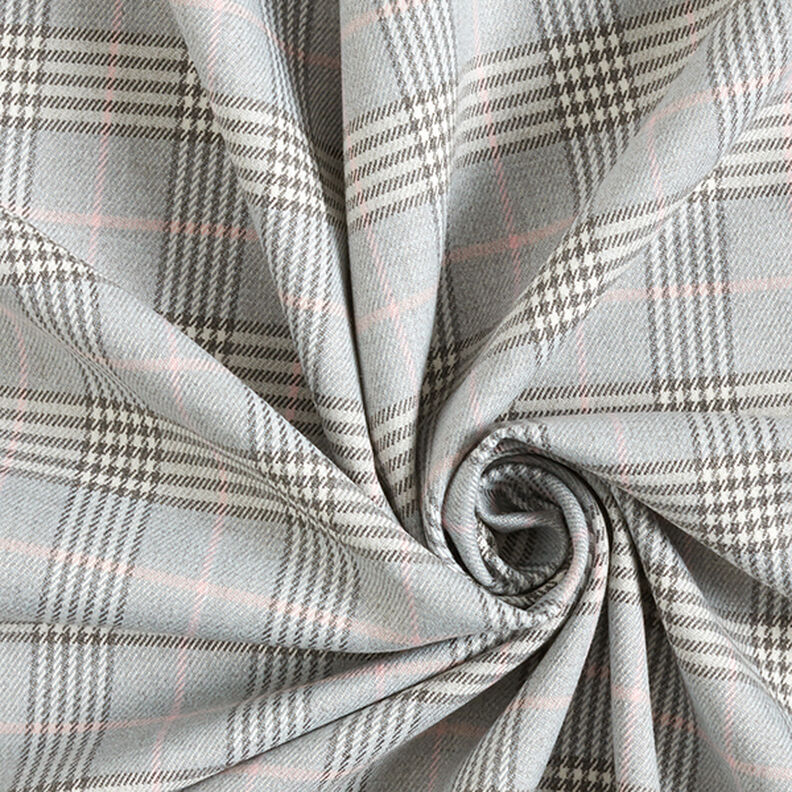 Strečová látka na kalhoty Skotská kostka – světle šedá/tmavě šedá,  image number 3