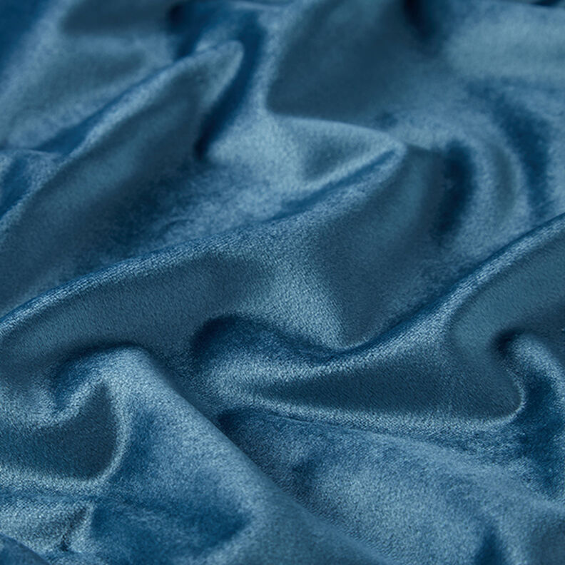 Dekorační látka sametová – modrošedá,  image number 2