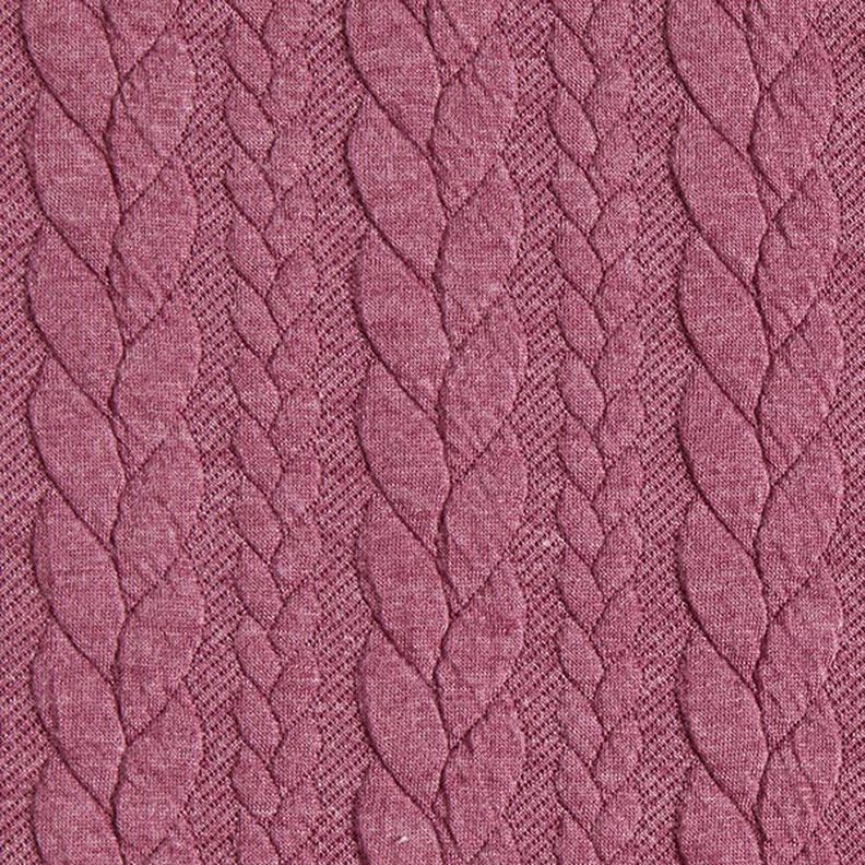 Žakárové žerzejové kloké Copánkový vzor – malina,  image number 1