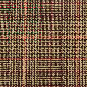 Kabátová bavlněná tkanina Glencheck – mocca,  Kabátová bavlněná tkanina Glencheck – mocca,