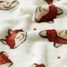 Hebký fleece Doubleface (oboustranná látka) Přátelské lišky – vlněná bílá/hnědá,  thumbnail number 2
