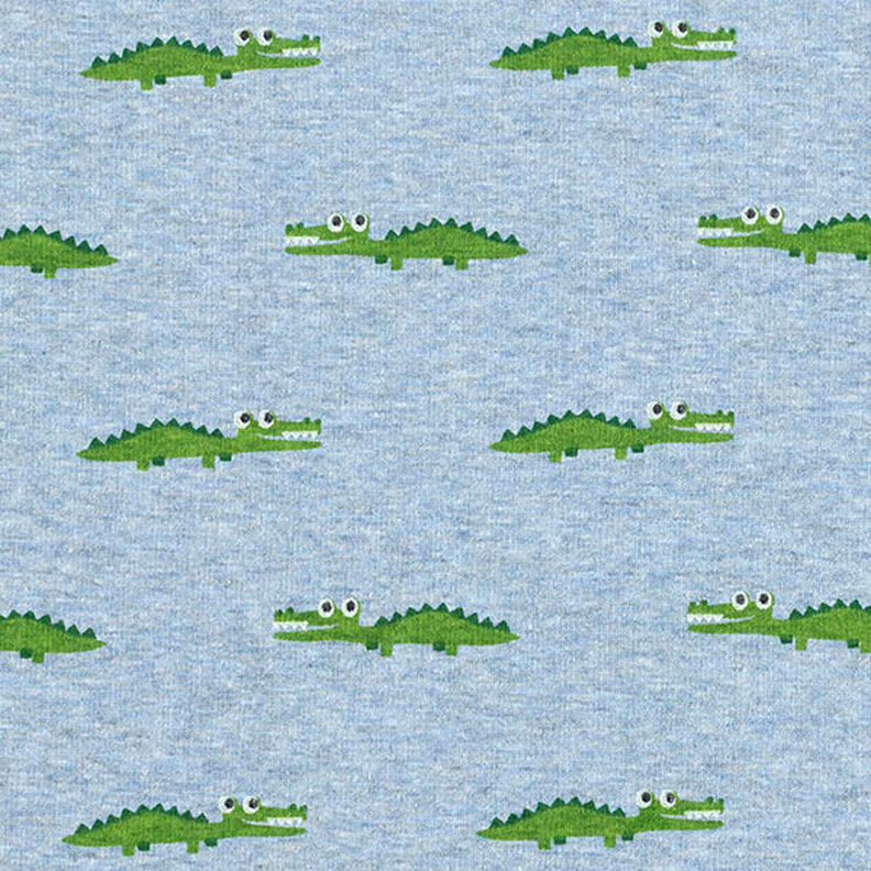 Alpenfleece drzý krokodýl (cheeky croc) Melír – světle džínová modrá,  image number 1