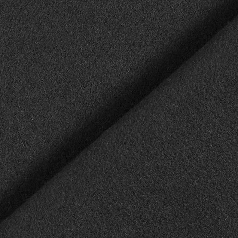 Kabátová tkanina z recyklovaného polyesteru – černá,  image number 3