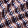 Tkanina na košile klasické Karo – namornicka modr/mědená,  thumbnail number 2