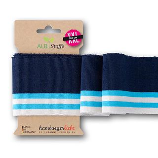 GOTS Bio náplety CUFF ME COLLEGE [140 cm | 7 cm] | Albstoffe | Hamburger Liebe, 