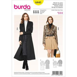 Blejzrový plášť / Kabátek, Burda 6845, 