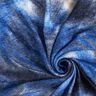 Jemný úplet batikovaný zdrsněný – namornicka modr/noční modrá,  thumbnail number 3