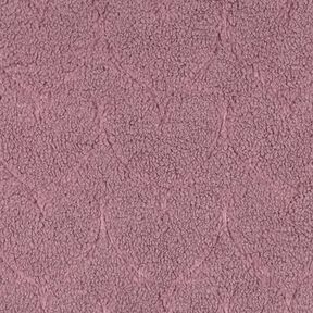 Umělá kožešina Vzor se srdíčky | Poppy Fabrics – tmavě starorůžová, 