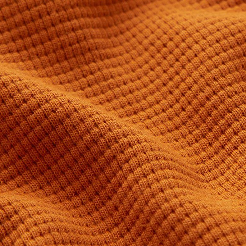 Mini Bavlněný vaflový žerzej jednobarevný – terracotta, image number 3