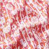 Viskózový krep květiny a větve – oranžová/pink,  thumbnail number 2