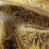 Oděvní žakár Metalický vzor paisley – zlatá/černá,  thumbnail number 2