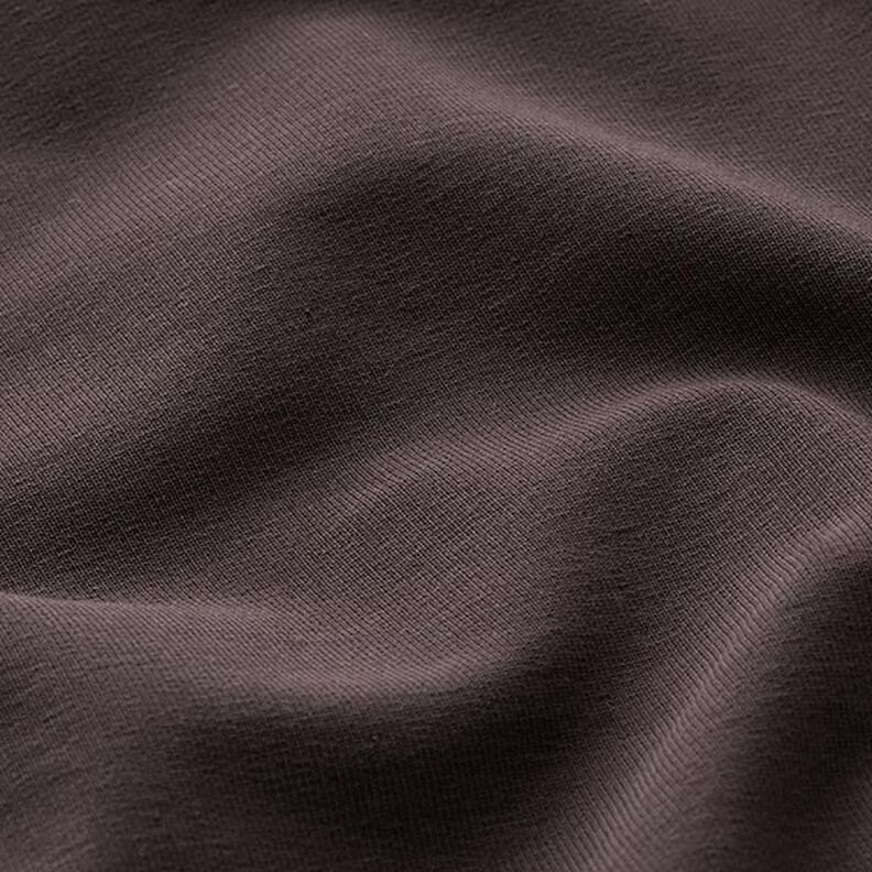 Lehké francouzské froté jednobarevné – černohnědá, image number 4