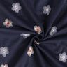 Babycord vyšívané květiny – noční modrá,  thumbnail number 3