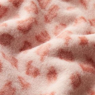 Nadýchaný fleece Leopard – rose/starorůžová, 