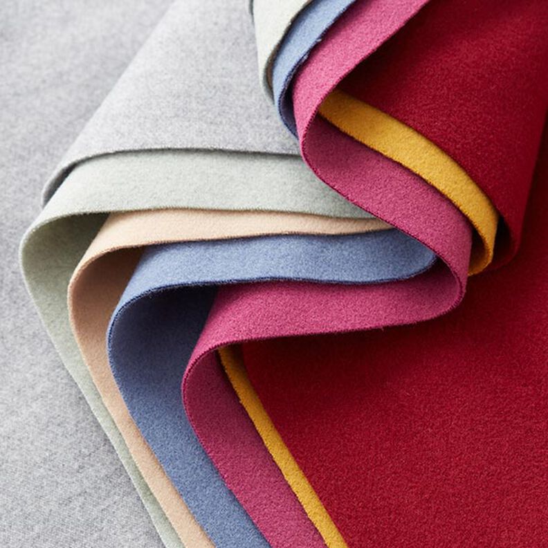 Kabátová tkanina z recyklovaného polyesteru – bordó,  image number 5