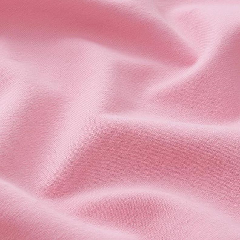 Lehká bavlněná teplákovina jednobarevná – růžová,  image number 4