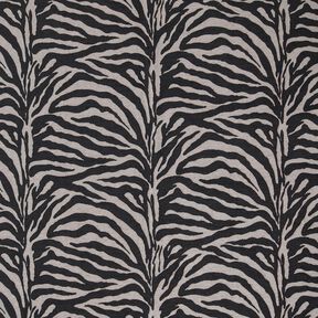 Čalounická látka Žakár Zebra – černá/šedá, 