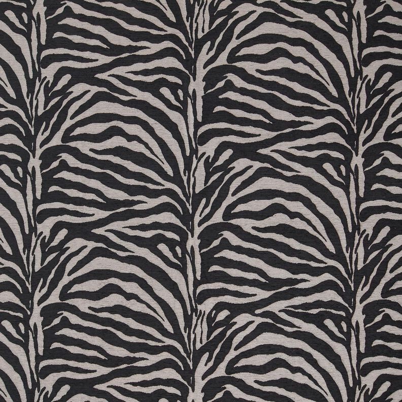 Čalounická látka Žakár Zebra – černá/šedá, image number 1