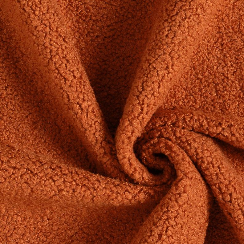 Čalounická látka Vzhled ovčí kůže – terracotta, image number 1