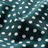 Bavlněný popelín Polka Dots – tmavě zelená/bílá,  thumbnail number 2